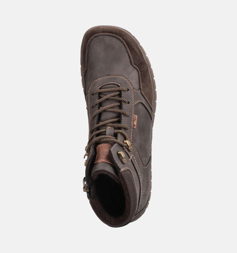 Relife Donkerbruin Boots met Veter en Rits voor heren (377672) - geschikt voor steunzolen