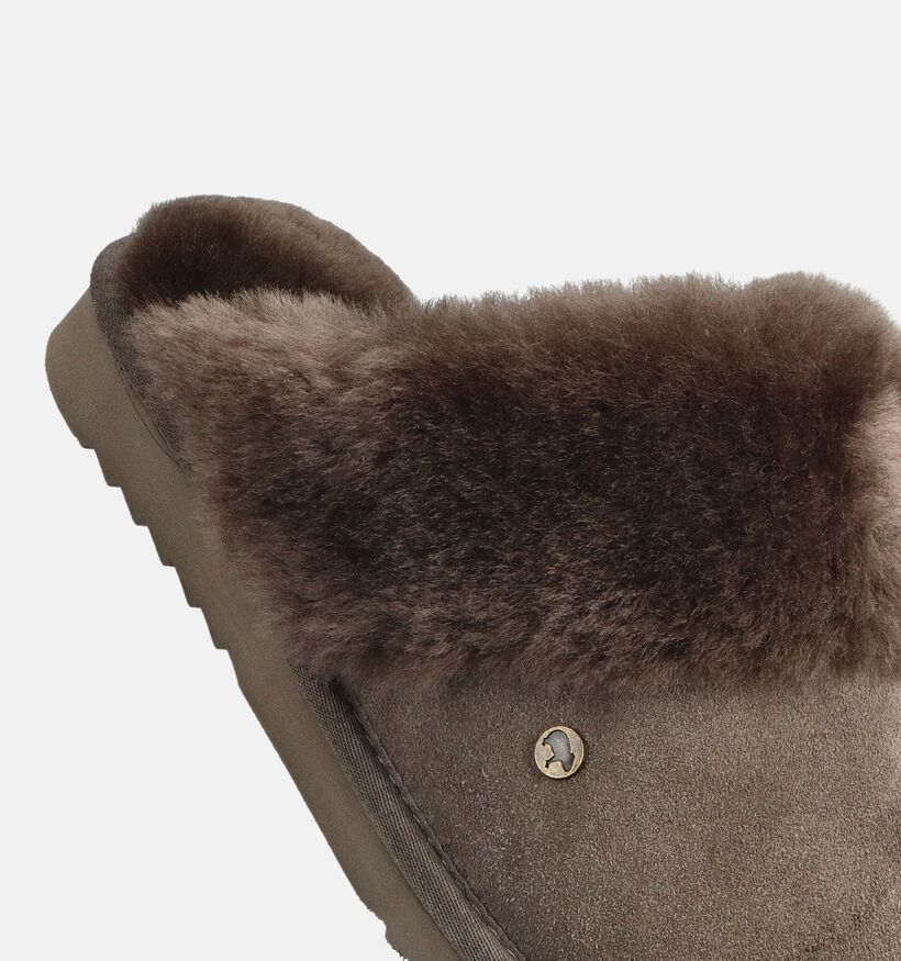 Flurry Pantoufles ouvertes en Gris pour femmes (362521)