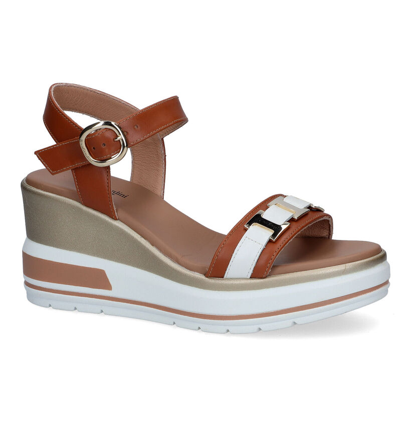 NeroGiardini Cognac Sandalen in leer (307455)