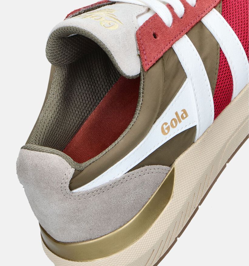 Gola Raven CLB516 Baskets en Rouge pour femmes (345095) - pour semelles orthopédiques