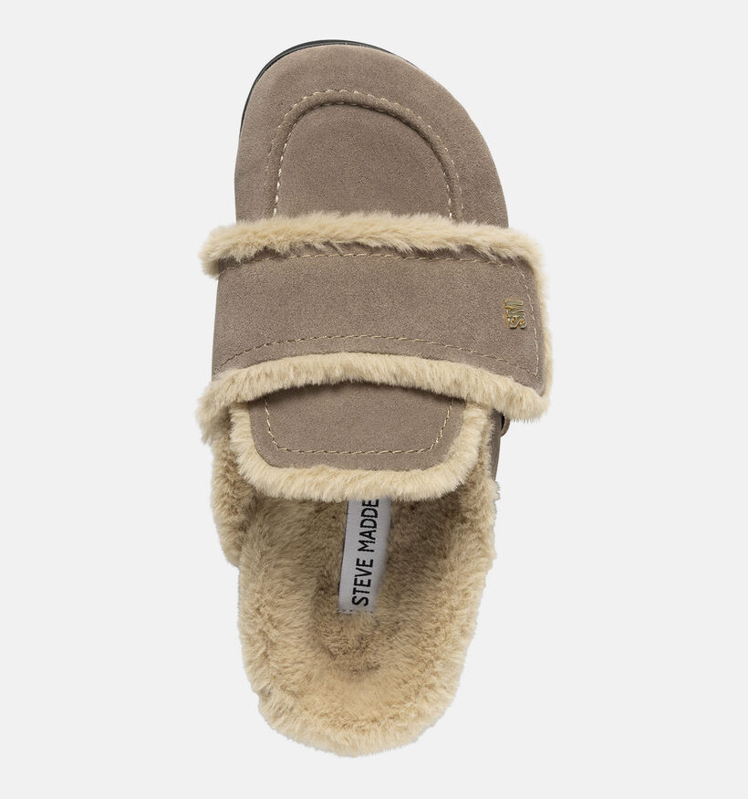 Steve Madden Bomb Nu-pieds en Taupe pour femmes (378154)