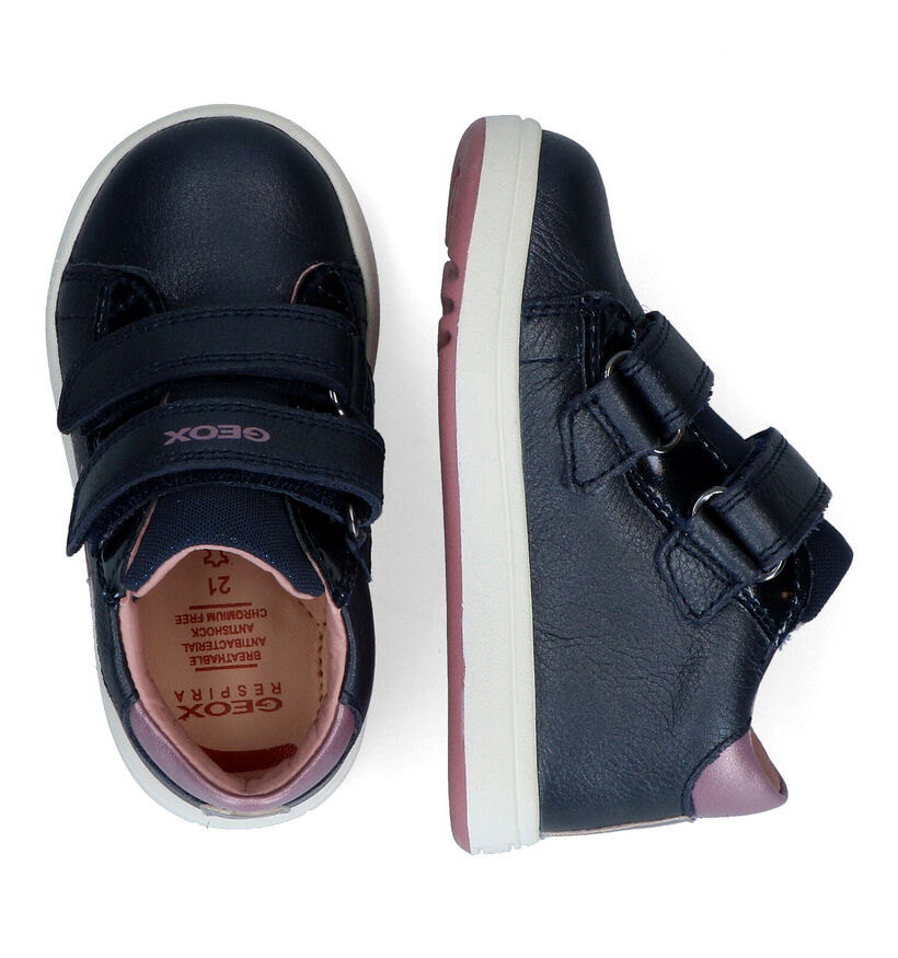 Geox Biglia Zwarte Babyschoentjes in leer (312539)