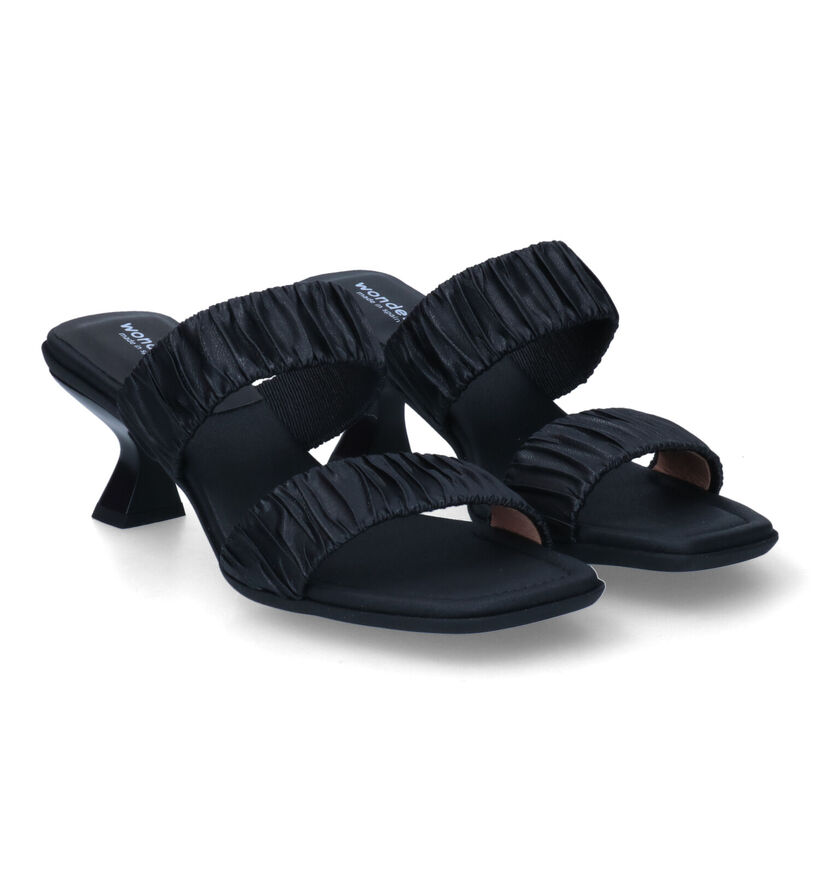 Wonders Zwarte Slippers voor dames (309602)