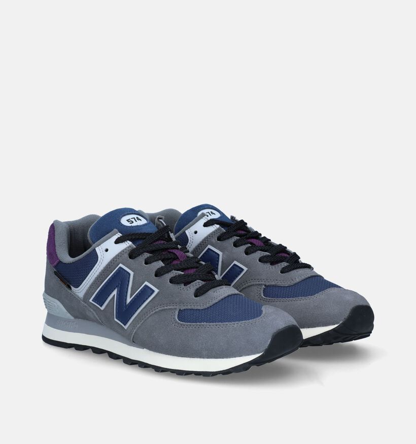 New Balance U 574 Baskets en Gris pour hommes (327270) - pour semelles orthopédiques