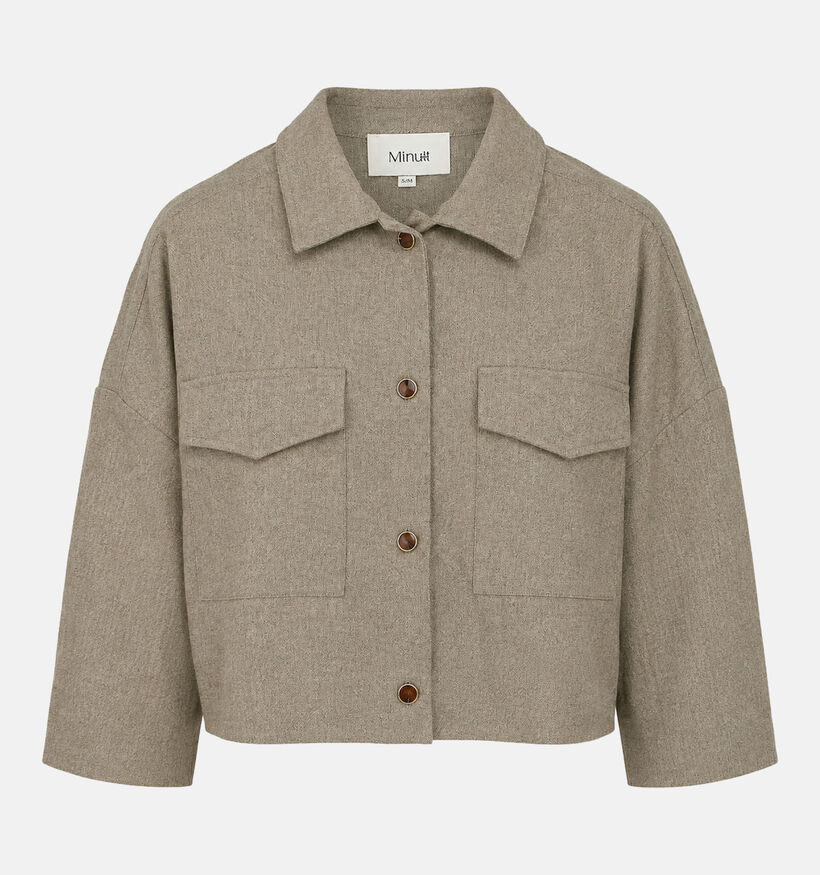 Minuit Douze Lylou Beige Korte Blazer voor dames (381848)