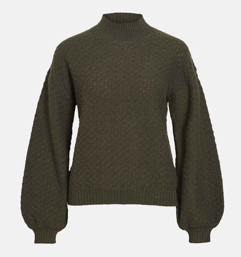 Vila Tuli Highneck Knit Pull en Vert pour femmes (379754)