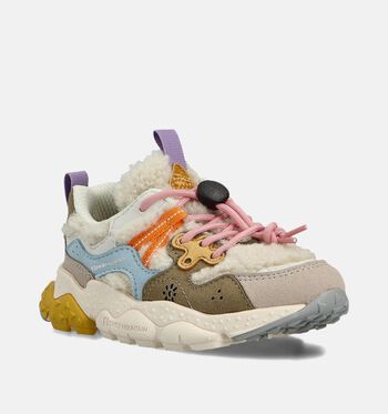 Naturino x Flower Mountain Sneakers Geel/Beige/Bruin/Blauw/Roze
