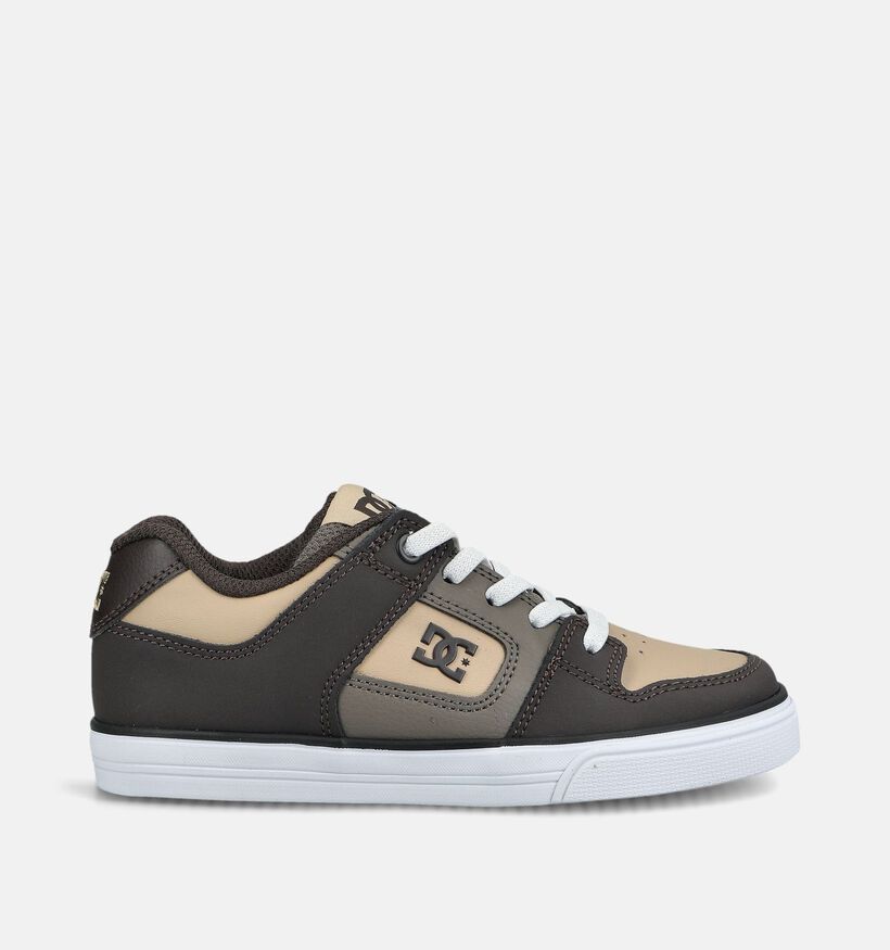 DC Shoes Pure Elastic Baskets basses en Brun pour filles, gar&ccedil;ons (376205)