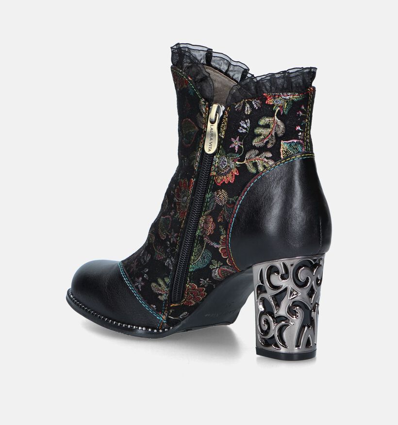 Laura Vita Ledao 09 Bottillons en Noir pour femmes (348002)