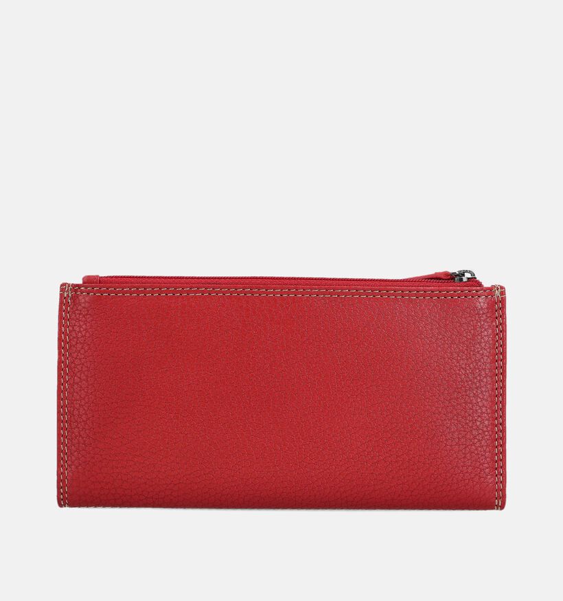 Label M Porte-monnaie zippé en Rouge pour femmes (374195)