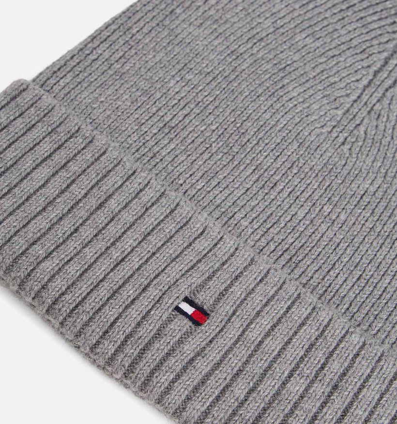 Tommy Hilfiger Flag Bonnet en Gris pour femmes, hommes (362648)