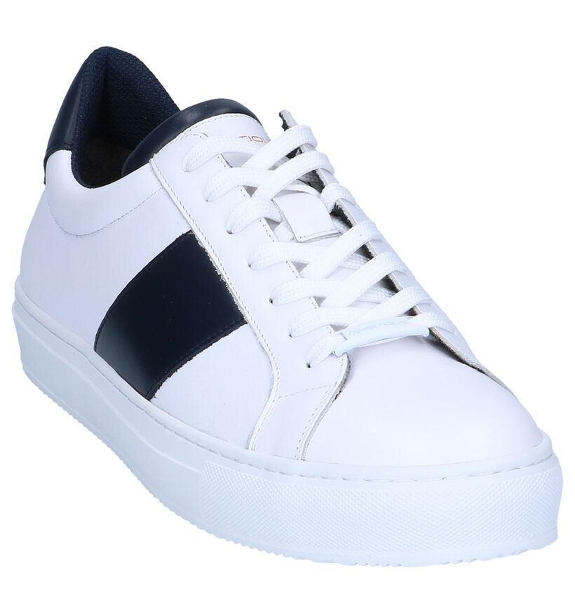 Witte Casual Veterschoenen Ambitious in leer (239154)