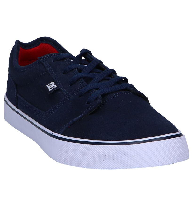 DC Shoes Baskets de skate en Bleu foncé en daim (250817)