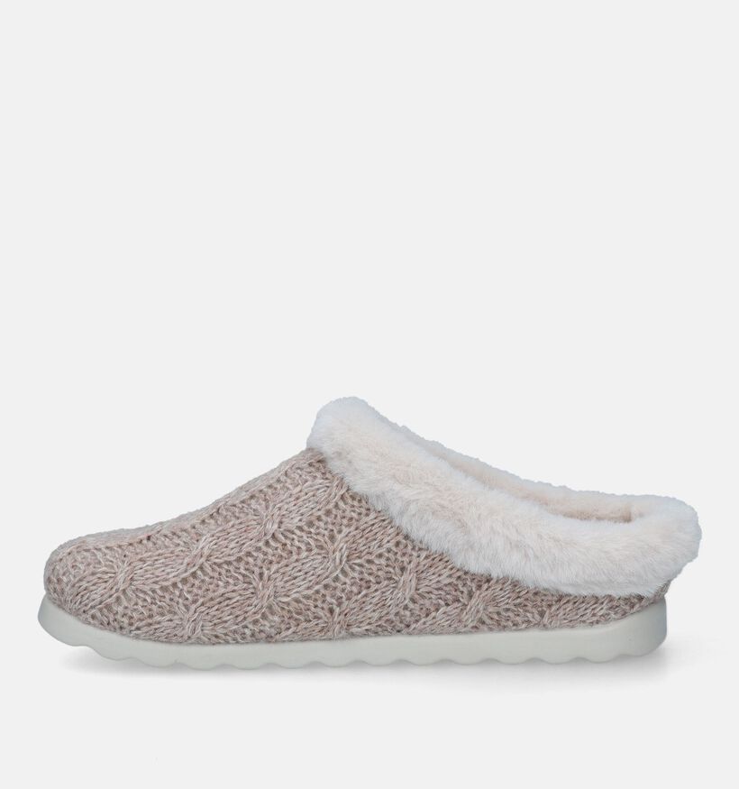 Fly Flot Beige Pantoffels voor dames (333476) - geschikt voor steunzolen