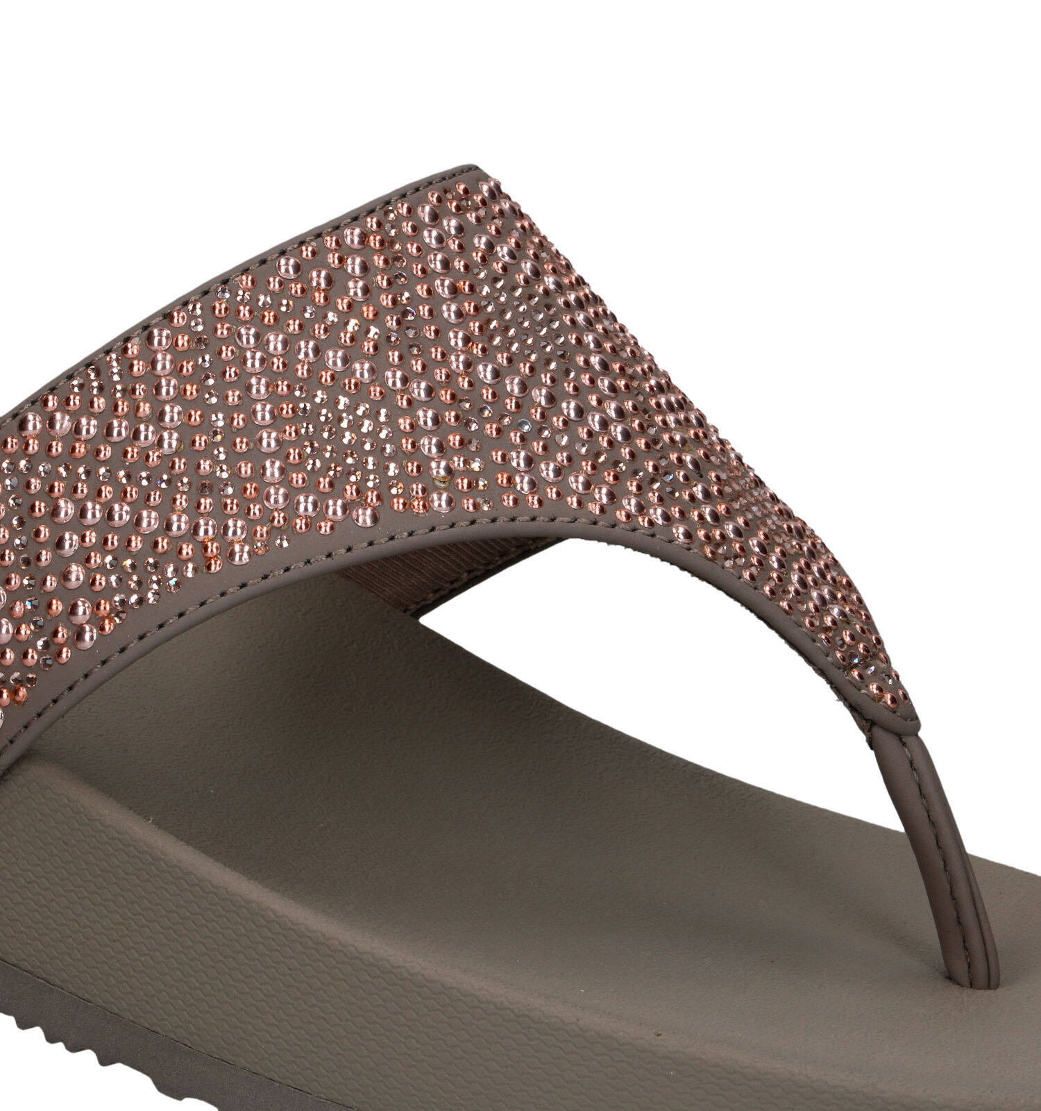 Skechers Arch Fit Vinyasa Tongs en Taupe Femmes Nu pieds en