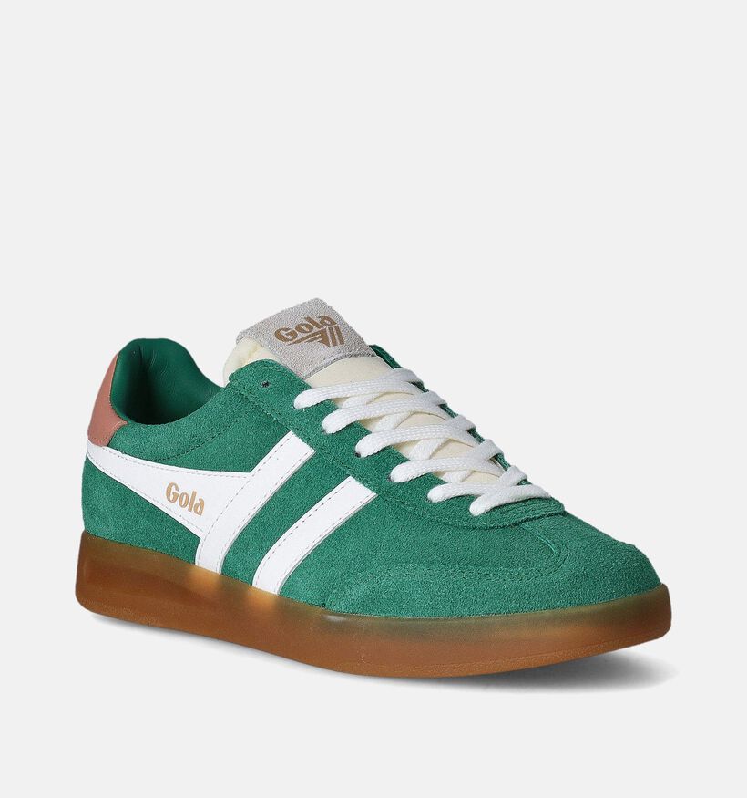 Gola Cyclone CLB762 Groene Sneakers voor dames (351182) - geschikt voor steunzolen