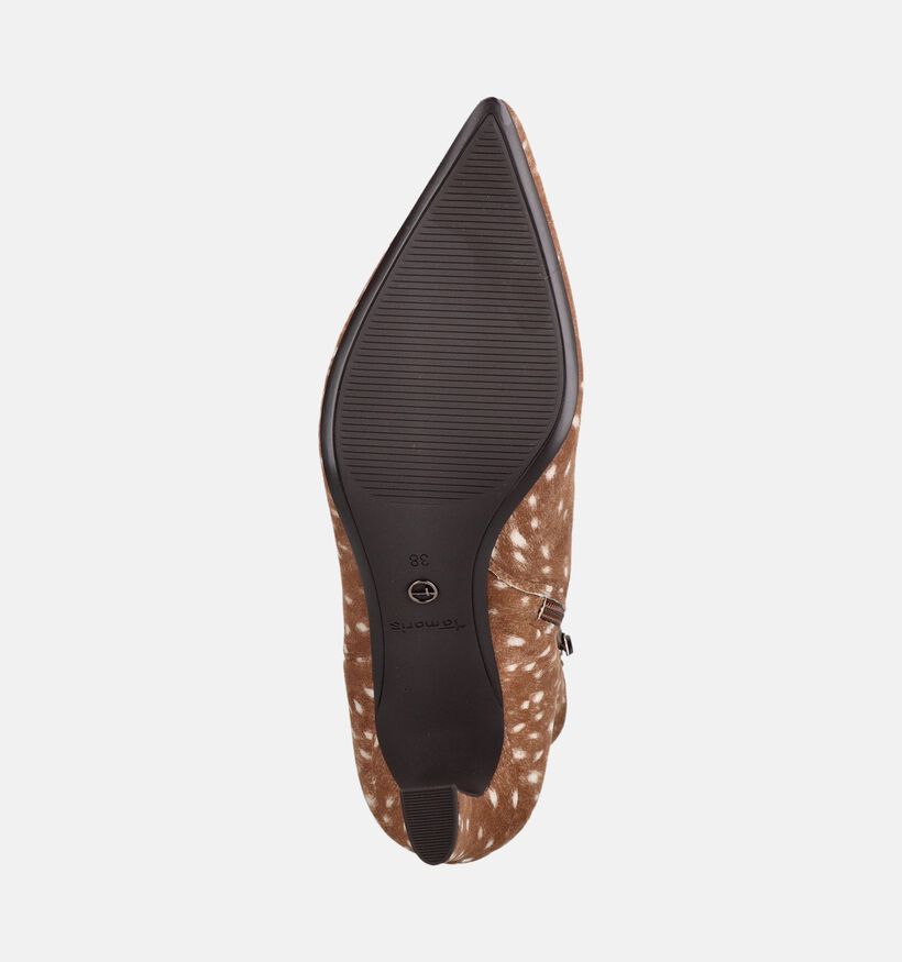 Tamaris Brown Bambi Lichtbruine Enkellaarzen voor dames (380798)