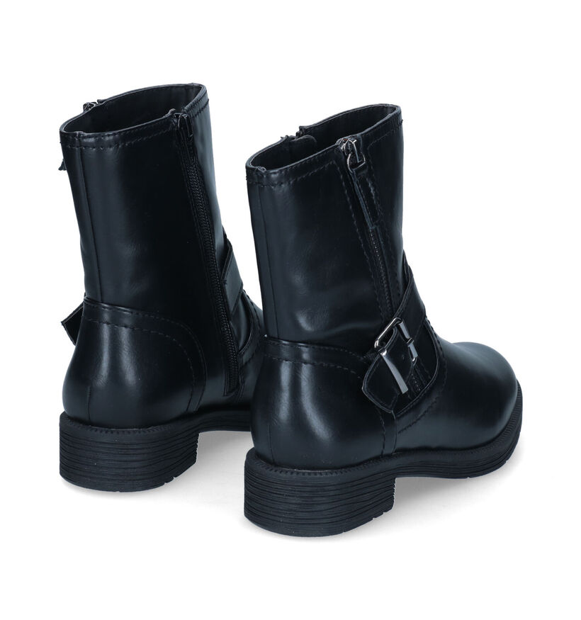 Jana Bottines motardes en Noir en cuir (317960)