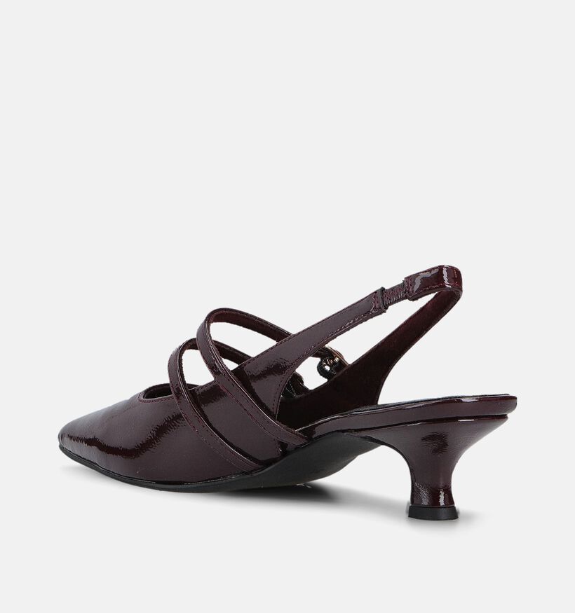 Marco Tozzi Escarpins slingback en Bordeaux pour femmes (360743)