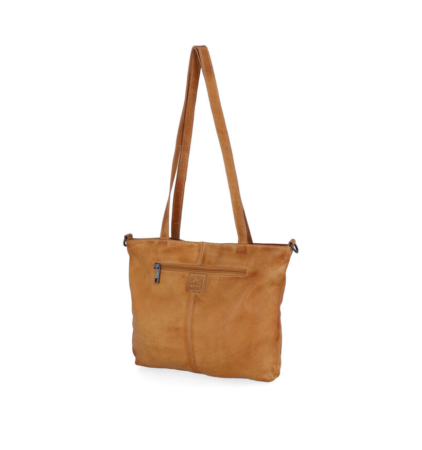 Bear Design Sac à bandoulière en Cognac pour femmes (334026)