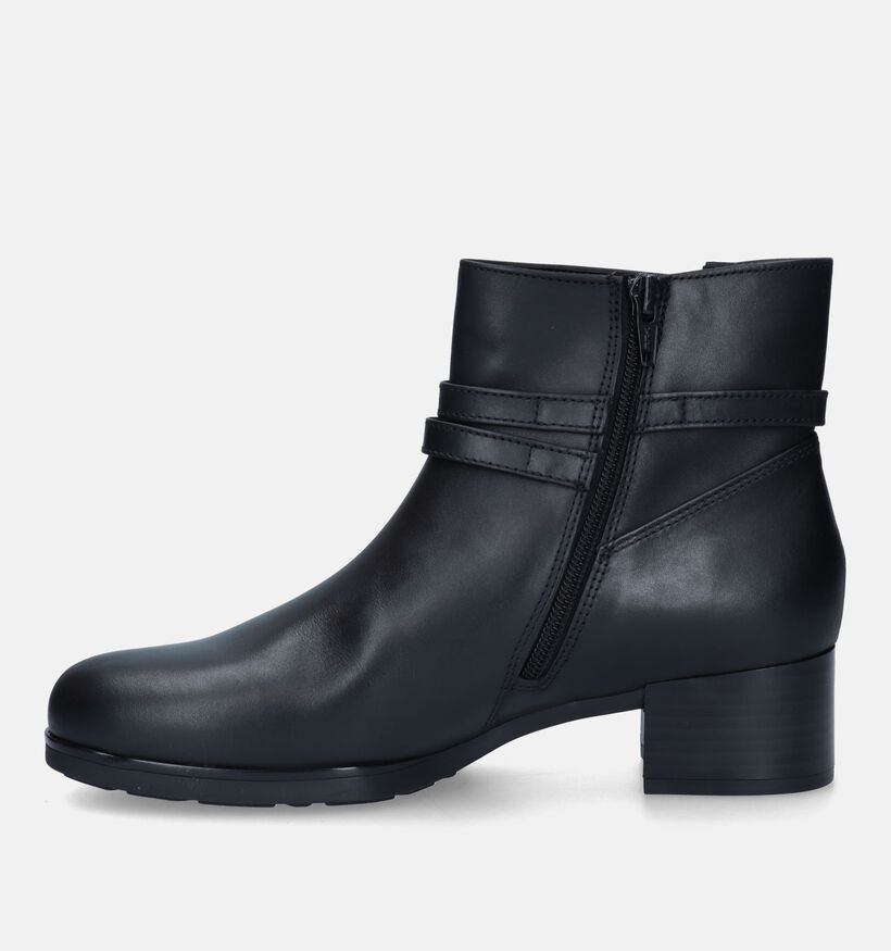 Gabor Best Fitting Bottines avec talon carré en Noir pour femmes (331230) - pour semelles orthopédiques