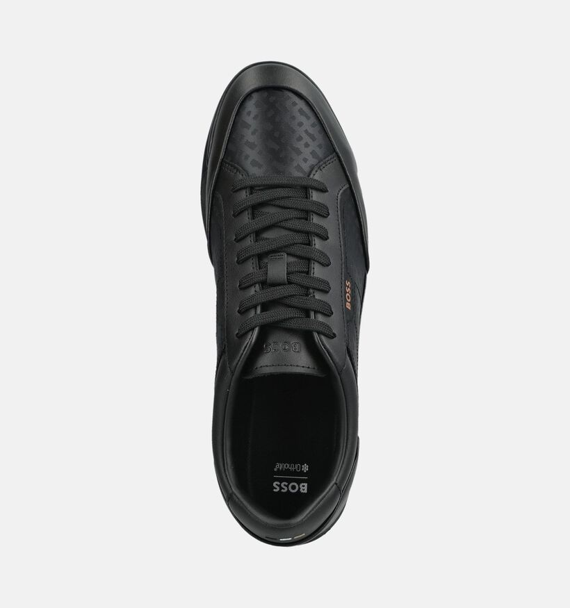 BOSS Nitan Chaussures plates en Noir pour hommes (375716) - pour semelles orthop&eacute;diques