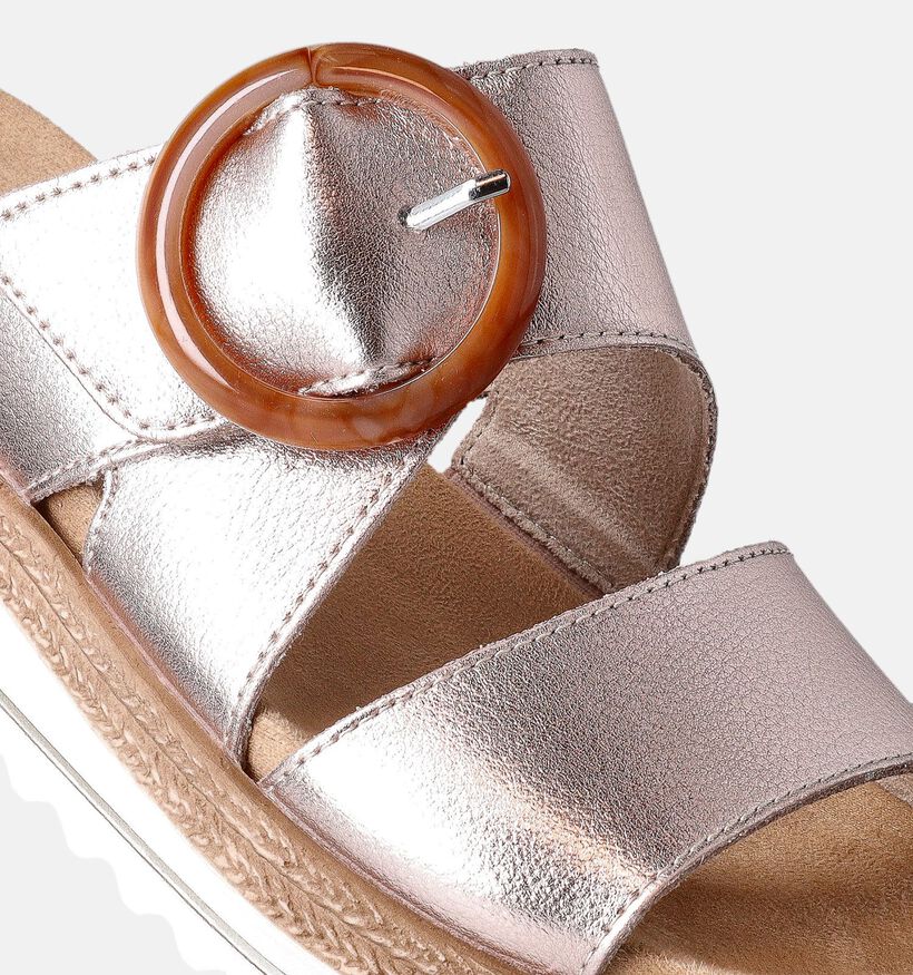 Remonte Nu-pieds compensées en Or pour femmes (354850) - pour semelles orthopédiques