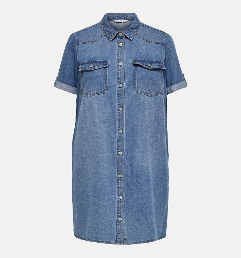 ONLY Carmakoma Lisa Denim Blauwe Hemdjurk voor dames (374871)