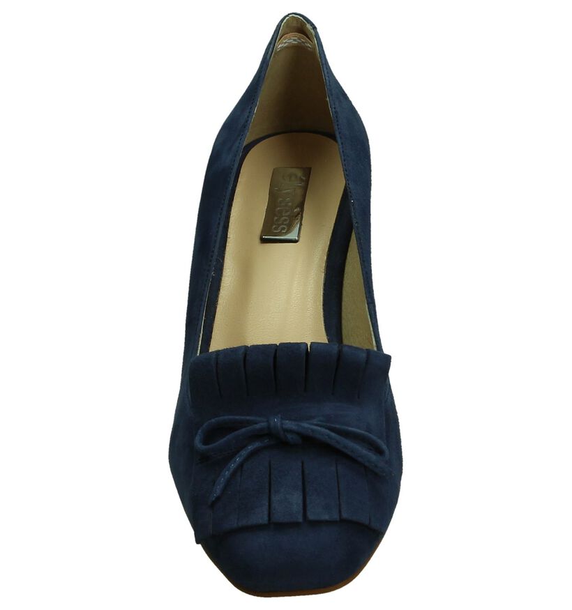 Élysèss Escarpins classique en Bleu foncé en daim (198294)