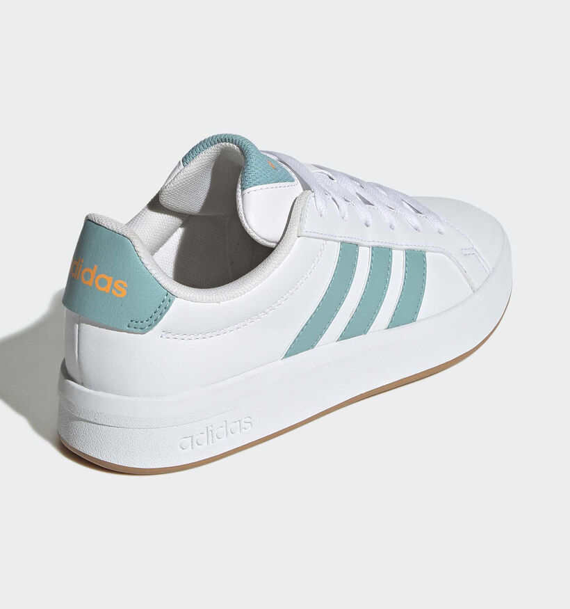 adidas Grand Court 3.0 Witte/Munt Sneakers voor jongens (375464)