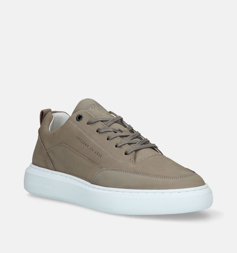 Cycleur de Luxe Roubaix Chaussures à lacets en Vert khaki pour hommes (340784) - pour semelles orthopédiques