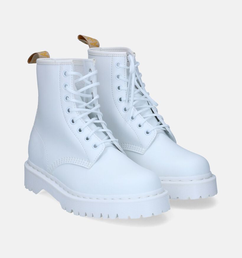 Dr. Martens Vegan 1460 Bex Mono Bottines en Blanc pour femmes (303550)