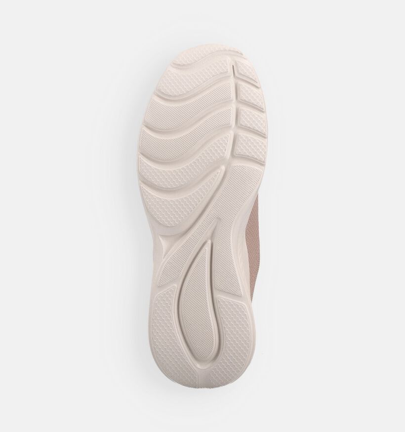 Skechers Bobs Squad Waves Baskets en Taupe pour femmes (375602) - pour semelles orthop&eacute;diques