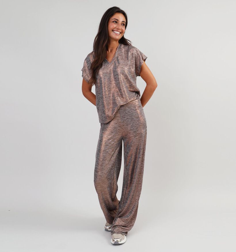 Vila Saina Bronzen T-shirt voor dames (346121)