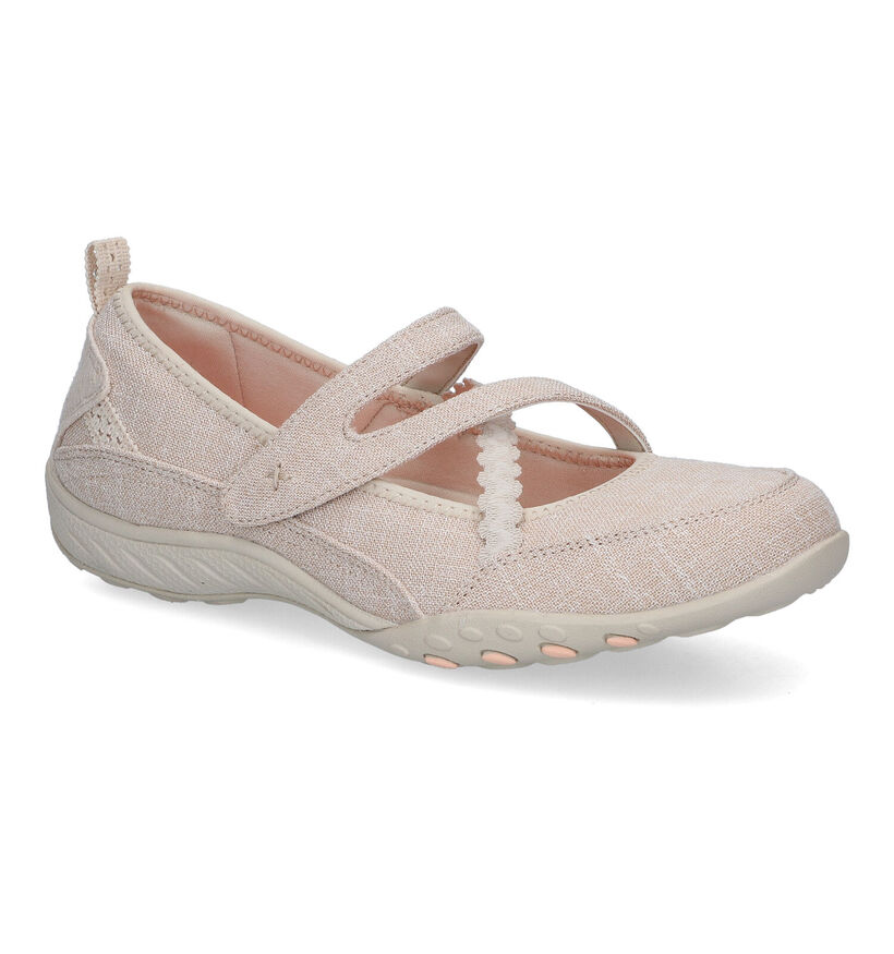 Skechers Breathe Easy Love Too Chaussures en Beige en textile (305524)