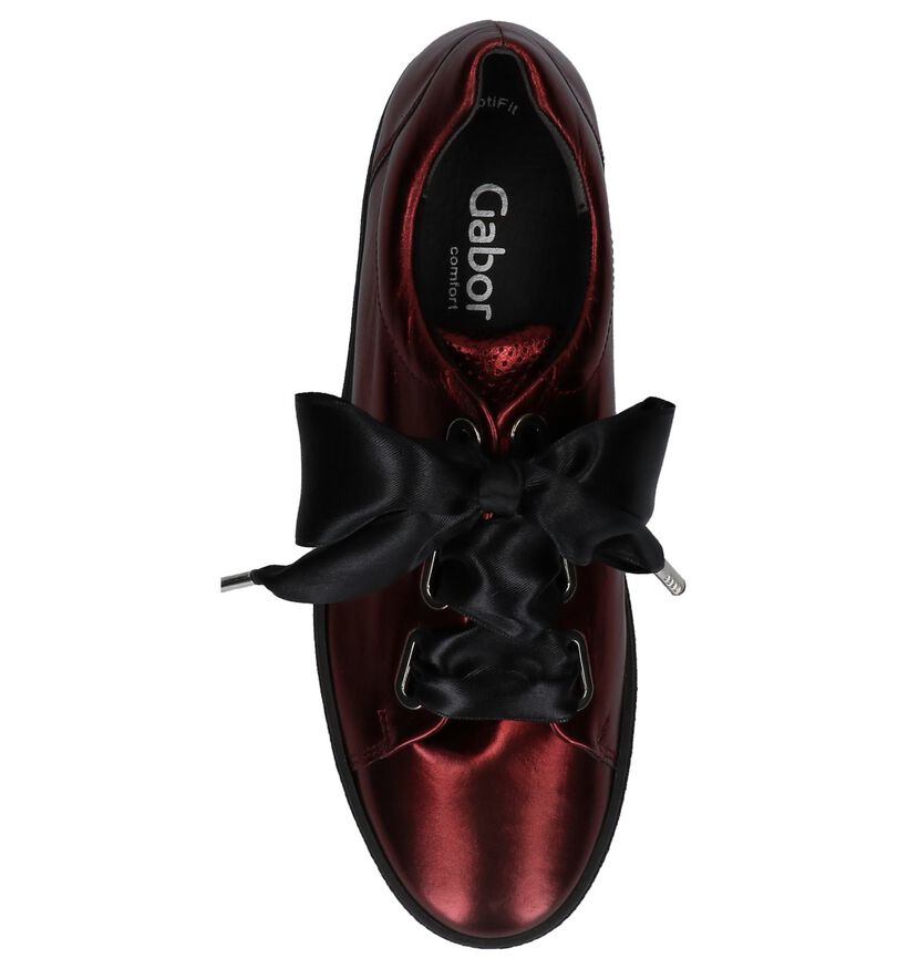 Gabor OptiFit Bordeaux Sneakers in leer (233936)