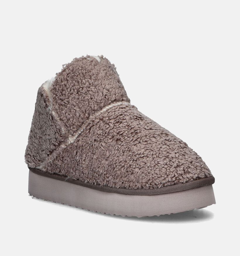 Torfs Home Taupe Hoge pantoffels voor dames (349388)