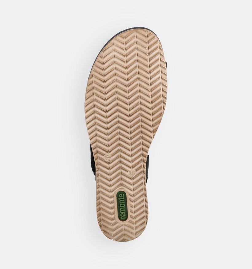 Remonte Zwarte Sandalen met Sleehak voor dames (370459)