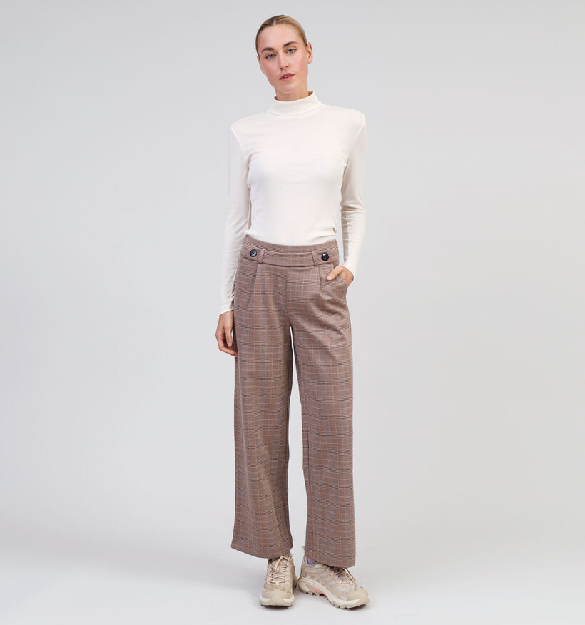 Vila Jolini Beige T-shirt met rolkraag voor dames (349444)