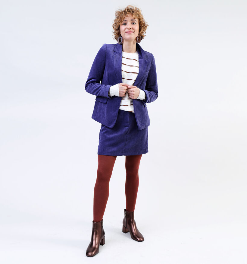 Vero Moda Vida Blazer en velours côtelé en Mauve pour femmes (330883)