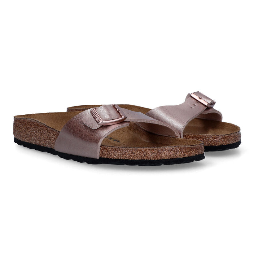 Birkenstock Madrid Birko-Flor Witte Slippers voor dames (338044)