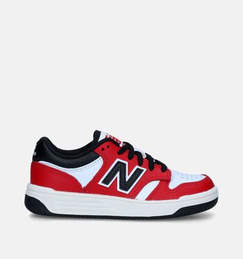 New Balance 480 Sneakers Black/ White/Black/Marine Blue/Team Red