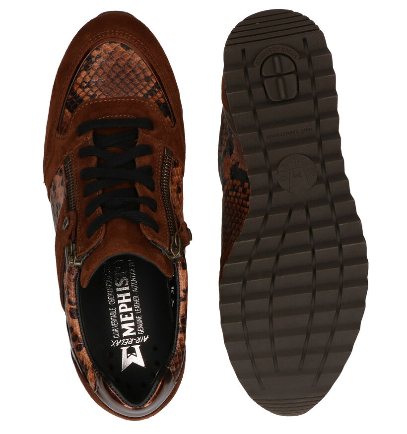 Mephisto Toscana Blauwe Veterschoenen voor dames (306944) - geschikt voor steunzolen