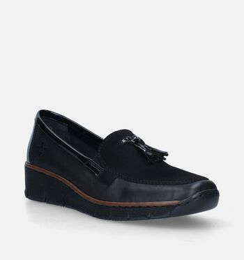 Rieker Chaussures plates Noir