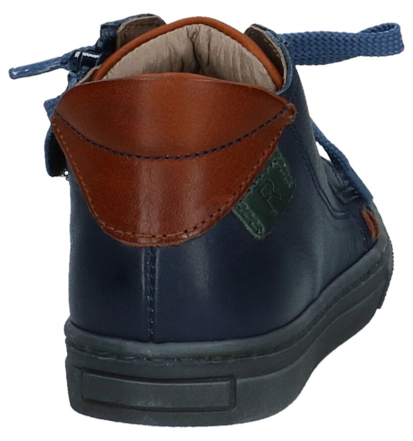 Donkerblauwe Geklede Boots FR by Romagnoli in leer (223440)