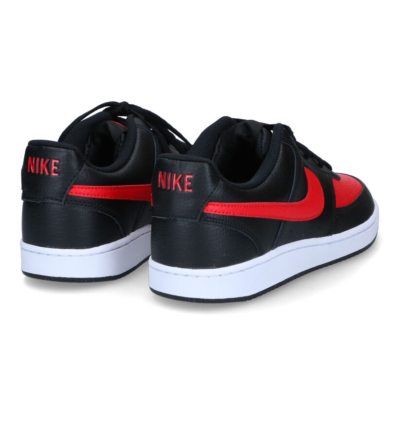 Nike Court Vision Baskets en Rouge/ Noir pour hommes (316532)