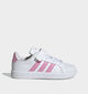 adidas Streettalk Baskets basses en Blanc/Rose pour filles (375482)
