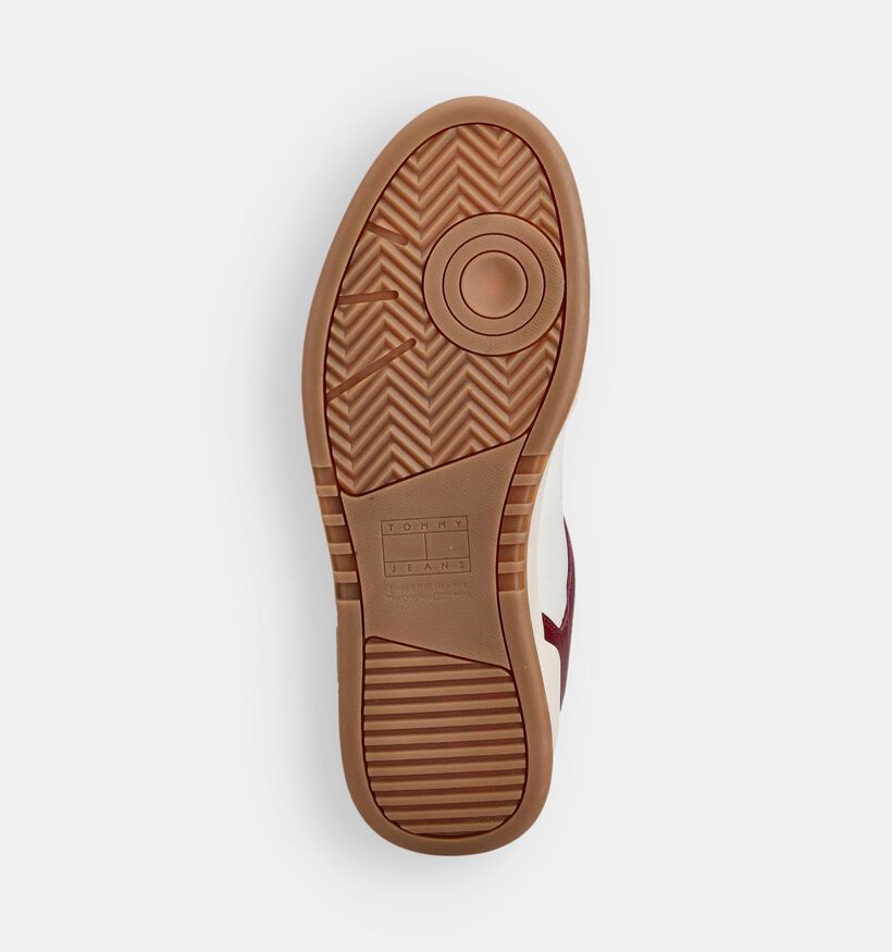 Tommy Hilfiger Cupsole Chaussures plates en Ecru/Bordeaux pour hommes (366155) - pour semelles orthopédiques