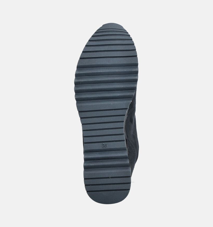 Marco Tozzi Baskets en Bleu fonc&eacute; pour femmes (376535) - pour semelles orthop&eacute;diques