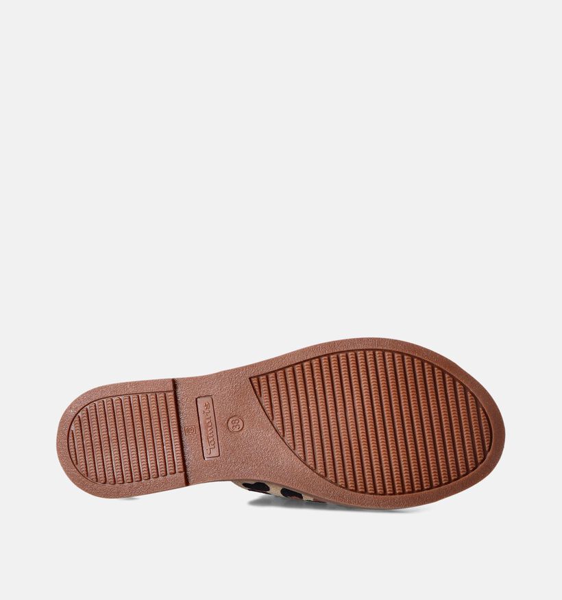 Tamaris Bruine Platte slippers voor dames (354419)